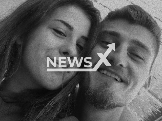 Yuliana Yasar, 21, and Oguzhan Cavus, 22, pose in undated photo. She stabbed him to death in the town of Kusadasi, in the Aydin Province, Turkey. Note: Private photo. (Newsflash)