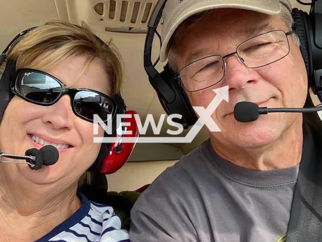 Patty Kreher and Joe Kreher pose in undated photo. They were reportedly on their way to visit their grandchildren in North Carolina, USA, when their plain crashed on Saturday, Nov. 19, 2022. Note: Private photo. (Newsflash)