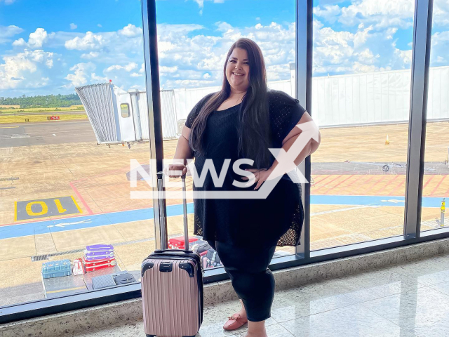 Juliana Nehme poses in undated photo. She  said that she was prevented from taking her flight to Sao Paulo, Brazil, with Qatar Airways, because she was too fat, needing to buy two different seats to take the flight,  in Beirut, Lebanon, on Wednesday, Nov. 23, 2022.   
Note: Private photo.  (@juliananehme/Newsflash)