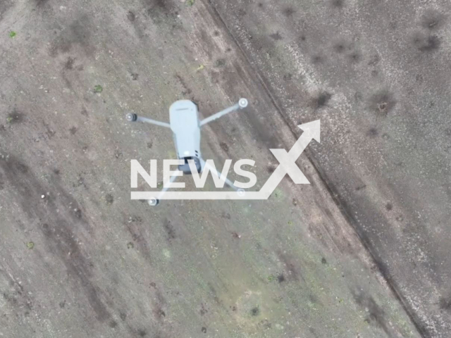 Ukrainian drone detects Russian drone in the sky above the field in Ukraine. The footage was obtained from the 72nd separate mechanized brigade of the Ground Forces of Ukraine on Thursday, Nov. 24, 2022. Note: Photo is a screenshot from a video (@72.brigade.best/Newsflash).