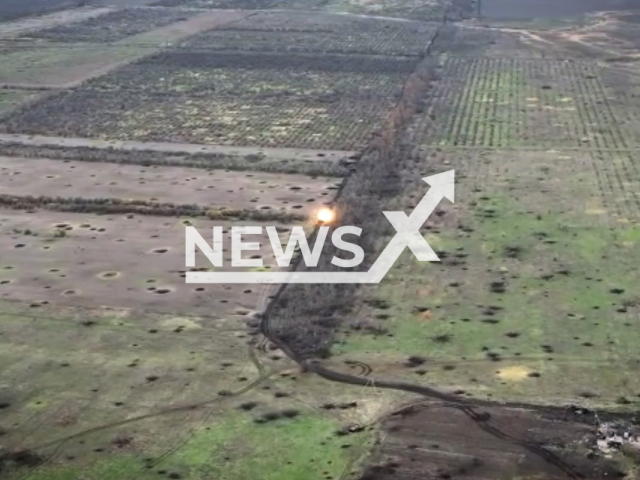 Ukrainian fighters from the of the 72nd separate mechanized brigade hit the Russian tank and soldiers in Ukraine in undated footage.
The footage was released by the Ground forces of the Armed Forces of Ukraine on Thursday, Nov. 24, 2022.
Note: Photo is a screenshot from a video. (@UkrainianLandForces/Newsflash).