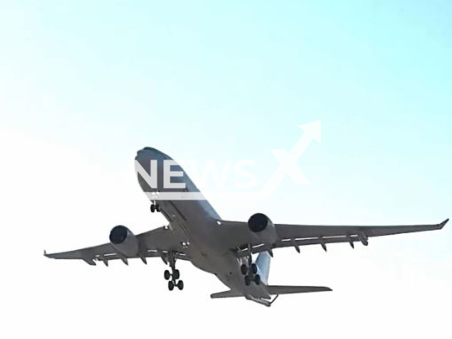 Royal Australian Air Force aircraft KF-16U providing valuable air-to-air refueling support during a military exercise Vigilant Storm 23 in South Korea, undated.  Exercise Vigilant Storm 23 is intended to strengthen combined air operations and it was held by the United States and South Korea as part of several routine exercises. Note: Picture is screenshot from a video (Defence Australia/Newsflash).