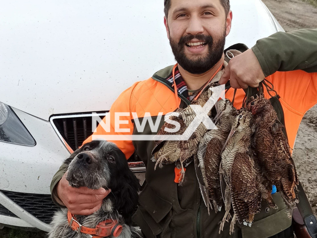 Ozgur Gevrekoglu poses with a dog in an undated photo. He died in Alacam, Samsun, Turkey. Note: Picture is private (@withoutyoudeath/Newsflash)