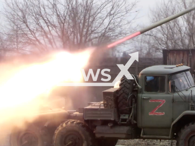 The People's Militia of the Luhansk People's Republic launches rockets from MLRS "Grad" on Ukrainian military positions in Ukraine in undated footage.
The footage was released by the Russian MoD on Tuesday, Nov. 29. 2022.
Note: This picture is a screenshot from the video.
(Ministry of Defense of Russia/Newsflash)