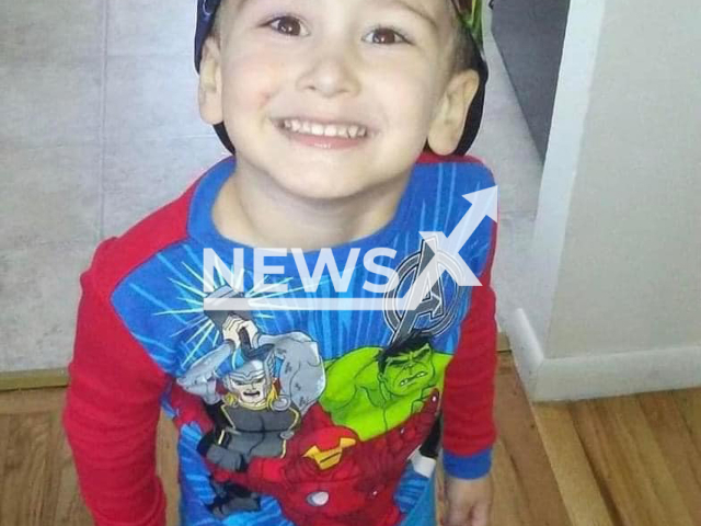 Corey Micciolo, 6, was beaten to death on 2nd April, 2021.
Note: Private photo.  (@breanna.micciolo/Newsflash)