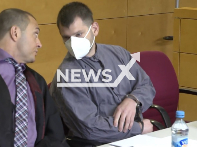 Image shows offender Andreas Johannes S., 39, (right) undated photo. He was sentenced to life for the double murder of two police officers in Rhineland-Palatinate, Germany. Note: Photo is a screenshot from a video. (Newsflash)