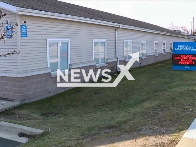 Image shows the Prevail Academy in the city of Mount Clemens, in Michigan, USA, undated photo. A 10-year-old boy was charged and arraigned after bringing a knife to school on Tuesday, Nov. 29, 2022. Note: Photo is a screenshot from a video. (Newsflash)