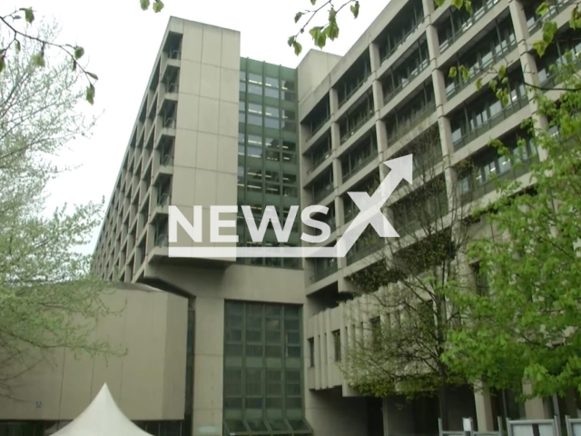 Image shows the District Court in Munich, Germany, undated photo. Ex football goalie Jens Lehmann, 53, was set to have a court hearing on Monday, Dec. 5, 2022. Note: Photo is a screenshot from a video. (Newsflash)