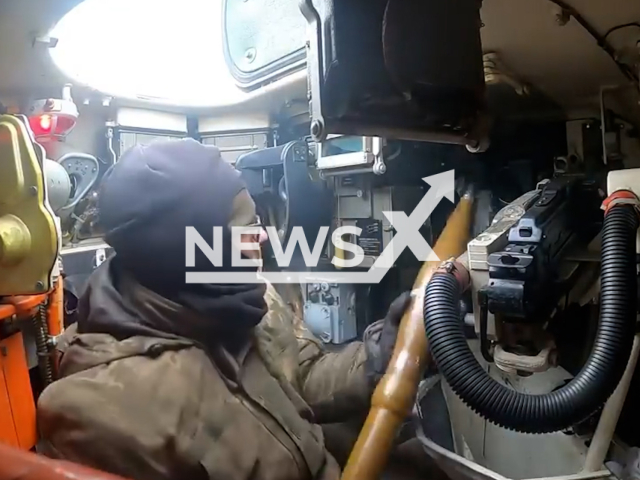 Ukrainian soldier loads rocket inside his tank in Ukraine. The footage was obtained from the Armed Forces of Ukraine on Tuesday, Dec. 6, 2022.Note: Picture is screenshot from a video (@AFUkraine/Newsflash).