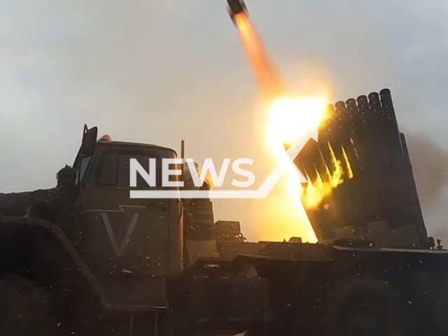 Russian Grad MLRS fire rockets at the Ukrainian military positions in Ukraine in undated footage.
The footage was released by the Russian MoD on Sunday, Dec. 11, 2022. Note: Picture is a screenshot from a video (Ministry of Defense of Russia/Newsflash)