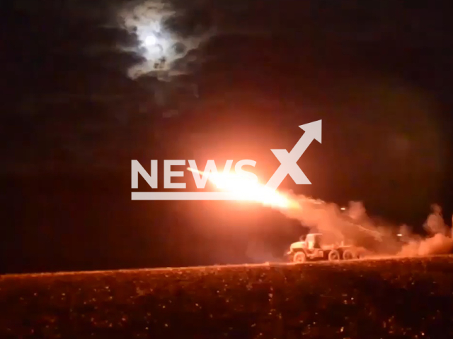 Russian artillerymen fire rockets at Ukrainian military positions in Zaporozhye region in Ukraine in undated footage. The footage was released by the Russian MoD on Sunday, Dec. 12, 2022. Note: Picture is a screenshot from a video (@mod_russia/Newsflash)