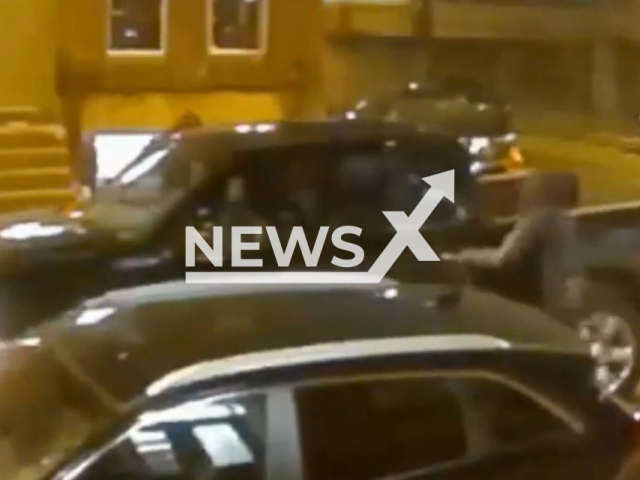 This footage shows a street shooting in Philadelphia, Pennsylvania, USA on Friday, Nov. 25, 2022. Detectives from Pennsylvania are seeking the public's help in identifying three suspects involved in this street shooting. Note: Photo is a screenshot from a video (PhiladelphiaPolice/Newsflash).