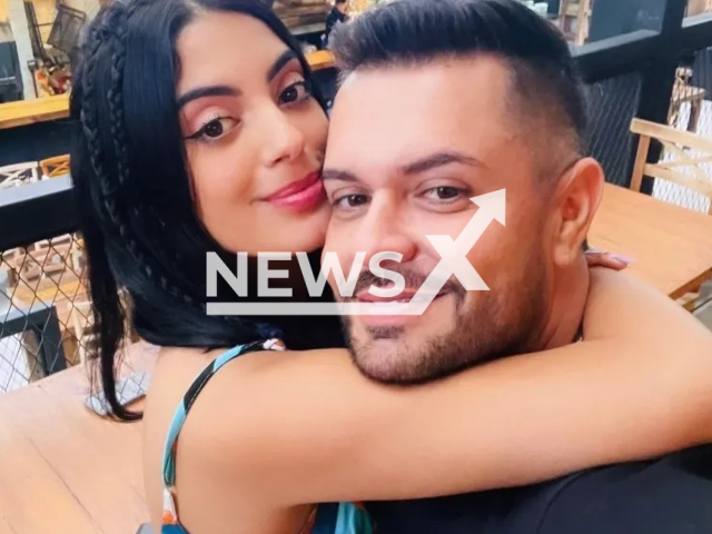 Isabella Lacerda poses with her boyfriend, Thiago Brandao Abreu, in an undated photo. She was allegedly attacked by her boyfriend in Goiania in the state of Goias, Brazil, Friday, Dec. 9, 2022. Note: Picture is private (Newsflash)