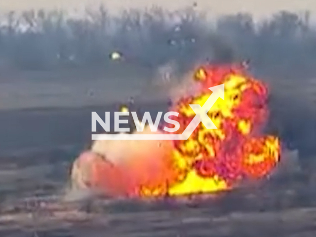 Ukrainian presidential brigade destroys Russian military vehicles and equipment on the battlefield in Ukraine in undated footage.
The footage was released by the Okrema Presidential Brigade on Tuesday, Dec. 13, 2022. Note: Picture is a screenshot from a video (@Prezydentska.Bryhada/Newsflash)