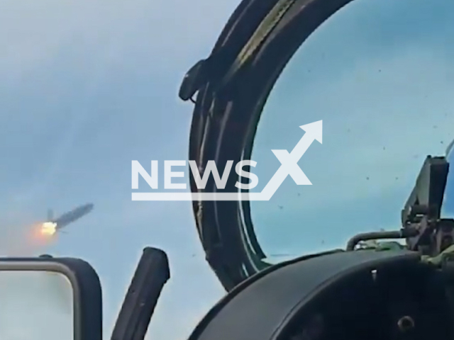 Ukrainian helicopter fires missiles at the Russian military positions in Ukraine in undated footage.
The footage was released by the 16th Separate Army Aviation Brigade "Brody" on Thursday, Dec. 15, 2022.
Note: Picture is a screenshot from a video (@16OBrAA/Newsflash)