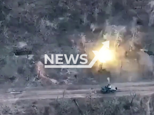 Ukrainian fighters on American Humvee vehicles fire at the Russian strongholds with sniper fire in Ukraine in undated footage.
The footage was released by the 8th separate mountain assault battalion on Sunday, Dec. 18. 2022.
Note: Picture is screenshot from a video. (@8OGSHB/Newsflash)