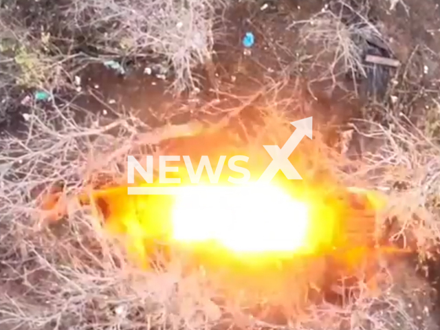 Fighters from the Presidential Brigade bomb the Russian infantry positions in Ukraine in undated footage.
The footage was released by the Presidential Brigade on Monday, Dec. 19, 2022. Note: Photo is a screenshot from a video. (@Prezydentska.Bryhada/Newsflash)