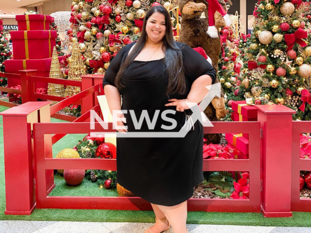 Juliana Nehme, poses in undated photo. A court in Sao Paulo, Brazil,  ruled on Tuesday, Dec. 20, 2022,  that Qatar Airways pay for psychological treatment to Juliana Nehme, who they prevented from traveling by the airline 'for being too fat', on Nov. 22, 2022, in Beirut, in Lebanon.

Note: Private photo.  (@juliananehme/Newsflash)