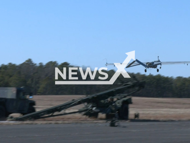 The footage shows an unmanned Shadow-UAS drone being tested by soldiers of the 1st Det / 104th Brigade End Battalion at Lakehurst Naval Air Station on Tuesday, Dec. 20, 2022. The RQ-7 Shadow is the result of a continued US Army search for effective battlefield Unmanned Aerial Surveillance. Note: This picture is a screenshot from the video (DVIDS/Newsflash)