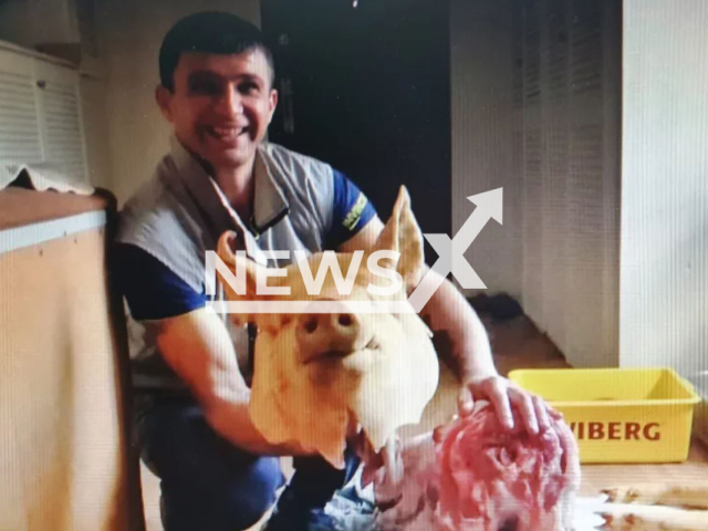 Elchin Agaev, poses in undated photo.  His trial starts  in Detmold, Germany,  on Jan. 9, 2023, he killed Andrej F., 39, while he was sleeping with an axe on June 18  , in Kalletal-Stemmen, Germany. Note: Private photo. (Newsflash)