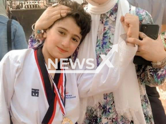 Photo shows Malik Mohamed Al-Sayed with an unidentified woman, undated photo. He died months after being shot by a stray bullet during a marriage celebration in Mit Ghamr, Dakahlia, Egypt. Note: Picture is private (Newsflash)