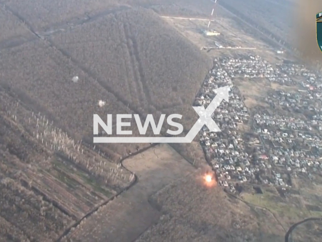 Picture shows explosions of Russian BM-21 Grad multiple rocket launchers in Donetsk Oblast, Ukraine. The footage was obtained from the 35th marine infantry brigade of the Ukrainian Naval Forces on Thursday, Dec. 29, 2022. Note: Picture is a screenshot from a video (@35obrmp/Newsflash)