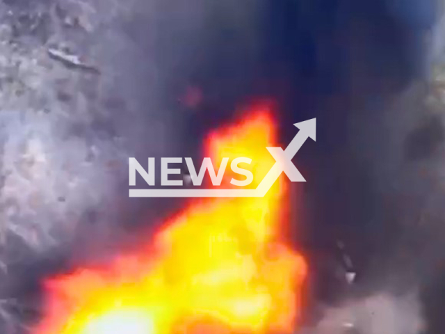 Picture shows an explosion near Russian soldiers among trees in Bakhmut, Donetsk region, Ukraine in undated footage. The footage was obtained from the AFU StratCom on Monday, Jan. 2, 2023.
Note: This picture is a screenshot from the video.
(@AFUStratCom/Newsflash)