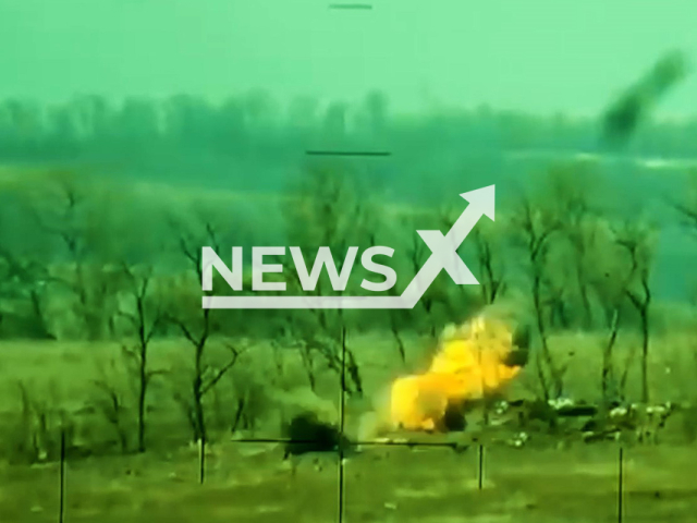 Russian Forces destroy Ukrainian military positions and armored vehicles with new-generation precision-guided munitions in Ukraine in undated footage.
The footage released by the Russian MoD on Wednesday, Jan. 4, 2022.
Note: This picture is a screenshot from the video.
(@mod_russia/Newsflash)