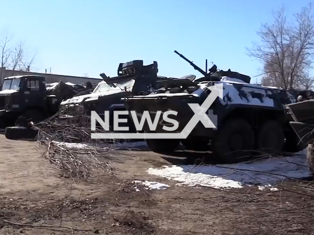 Transfer of captured equipment of the Armed Forces of Ukraine from the Armed Forces of the Russian Federation to the units of the DPR and LPR. Note: This picture is a screenshot from the video (Ministry of Defense of Russia/Newsflash).