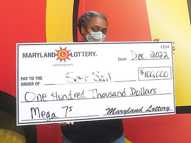 US Navy veteran named 'Set Sail', aged 42, poses in undated photo. The woman from the Waldorf community, in Charles County, Maryland, USA, won USD 100,000 (GBP 82,865) after she purchased a USD 10 (GBP 8.29) scratch off ticket in December 2022. Note: Licensed content. (Maryland Lottery/Newsflash)