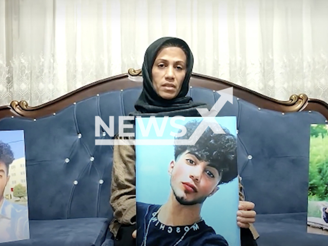 Photo shows Parveen Shafighdoust, the mother of Nima Shafighdoust, undated photo. The body of Nima, who was allegedly wounded by direct fire from government forces during the protests in Urmia, Iran, was later handed over to his family on Wednesday, Oct. 5, 2022. Note: Picture is a screenshot from a video (Newsflash)