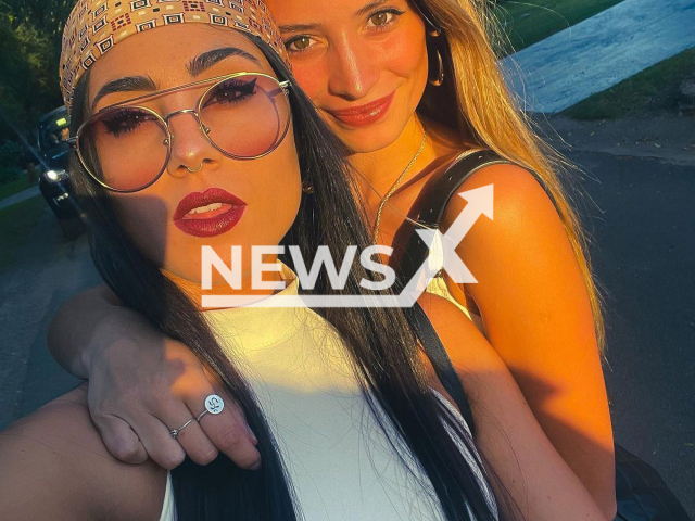 Micaela Trinidad (right) and Maria Josefina Ferrero  (left) pose in undated photo. They died in a traffic accident  in  Punta del Este, Uruguay, where they went  to celebrate the New Year, on Wednesday, Jan. 4, 2022.
Note: Private photo.  (@josefina.ferrero/Newsflash)