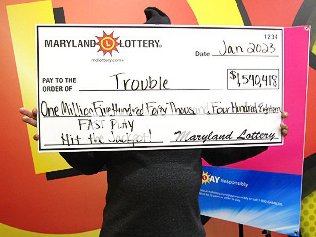 Image shows the lucky winner who called himself 'Trouble', undated photo. The construction worker from the community of Waldorf, in Charles County, in Maryland, USA, won USD 1,54 million (GBP 1,26 million) on Monday, Jan. 2, 2023. Note: Licensed content. (Maryland Lottery/Newsflash)