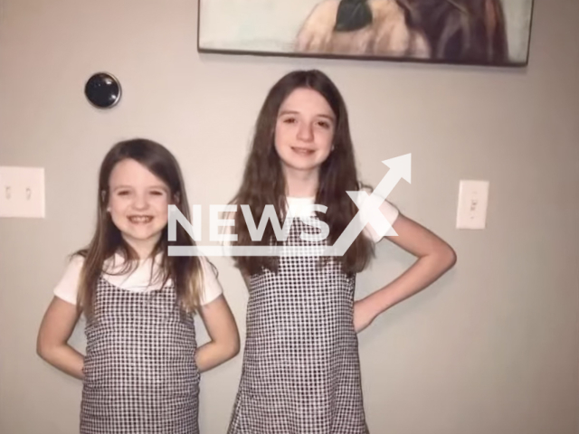 Photo shows Autumn Hagger, 13, and Mackenzie Hagger, 10, undated. They were allegedly shot by Roger Kyle Hagger, and he killed their mother before killing himself in Lee Township, Midland County, Michigan, U. S. A. Saturday, Jan. 7, 2023. Note: Picture is private (Newsflash)