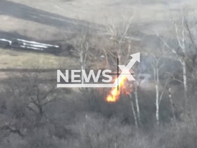 Picture shows destroyed Ukrainian military positions by the Russian "Akatsiya" self-propelled guns in Ukraine in undated footage.
The footage released by the Russian MoD on Thursday, Jan. 12, 2023. Note: This picture is a screenshot from the video. (Ministry of Defense of Russia/Newsflash)