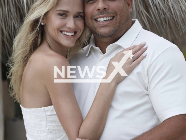 Photo shows Ronaldo Nazario and Celina Locks, undated. Ronaldo Nazario, the Brazilian former football player, reportedly asked his girlfriend Celina Locks to marry him Wednesday, Jan. 11, 2023. Note: Picture is a screenshot from a post (@brunaboechat, @celinalocks/Newsflash)