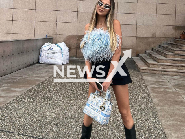 Photo shows Merve Taskin in front of an Istanbul court, undated. Merve Taskin, a Turkish influencer, is in hot water for using OnlyFans. Note: Picture is private (@tasskinmerve/Newsflash)