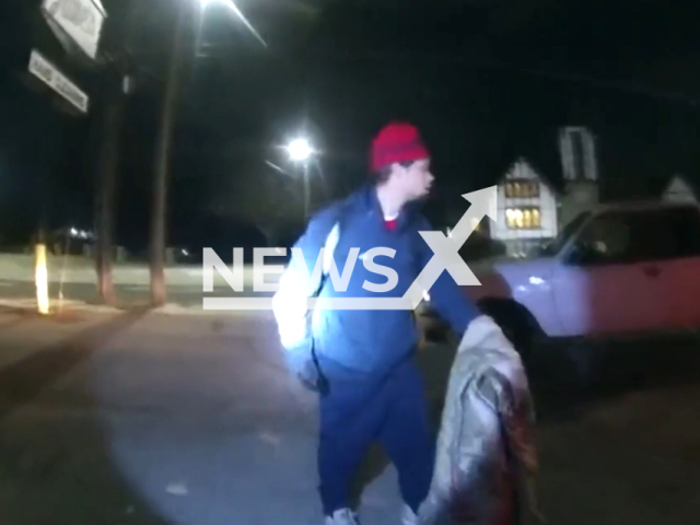 Police officers investigate multiple vehicle break-ins to arrest a suspect in Atlanta, Georgia, USA on Tuesday, Dec. 10, 2023. The suspect was charged with Theft from a Motor Vehicle, Burglary, and Possession of Narcotics. Note: This video is a screenshot from the video. (@Atlanta_Police/Newsflash)