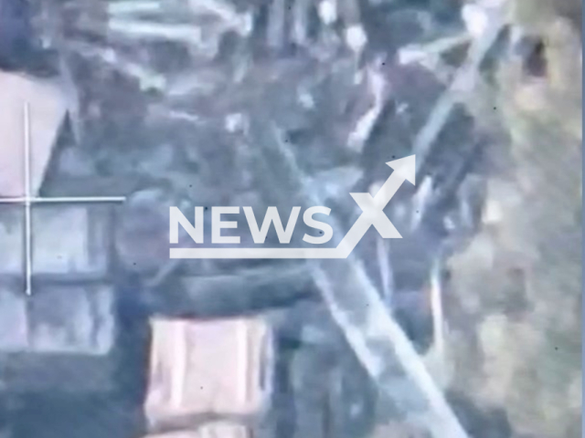 Description: Picture shows boxes with Russian military ammunition and rockets laying in a residential area in Soledar, Donetsk region, Ukraine on Monday, Jan. 16, 2023. The footage was released by the commander of the Ukrainian separate tactical air reconnaissance group "Birds of Magyar". Notes: Photo is screen from video.(@robert_magyar/Newsflash)