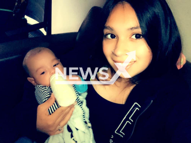 Photo shows Alissa Parraz with her baby, undated. Six people, including Alissa Parraz, a 17-year-old mother, and her six-month-old baby, were killed in a shooting described as a "horrific massacre" on Monday, Jan. 16, 2023. Note: Picture is private (Alissa Parraz/Newsflash)