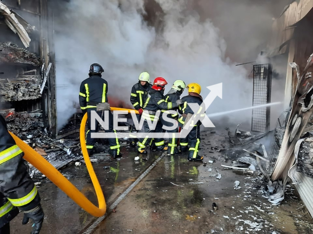 Three people were killed and 5 were injured in the large-scale fire that broke out in the market after the shelling in Kharkiv, in March 2022.
Note: Government photo(SES of Ukraine/Newsflash).