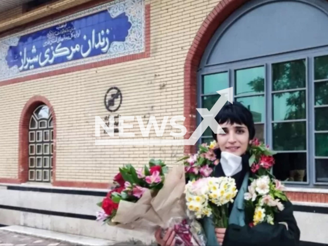 Leila Hosseinzadeh poses in an undated photo. Leila Hosseinzadeh, a student in prison, reportedly announced a hunger strike after she was banned from seeing her family. Note: Picture is private (Newsflash)