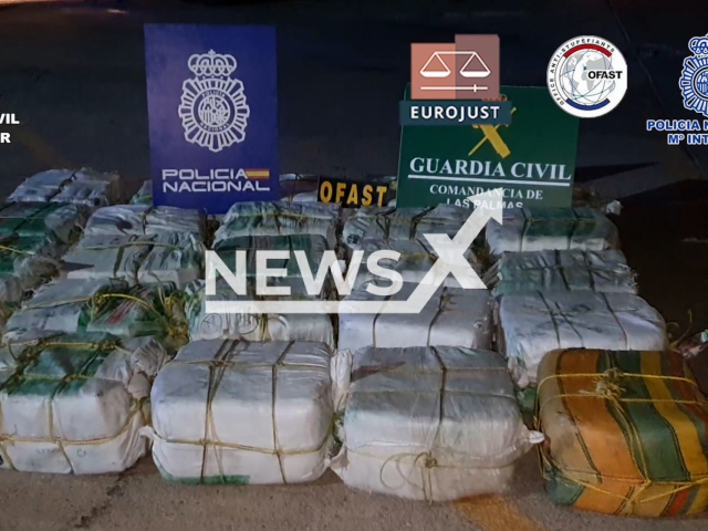 Picture shows some of the 1,000 killogrames  of drugs seized in Spain, undated.
Police carried out an   operation to dismantle an international gang that sent cocaine to Europe from the Caribbean on sailboats. 
   Note: Police photo. (Newsflash)