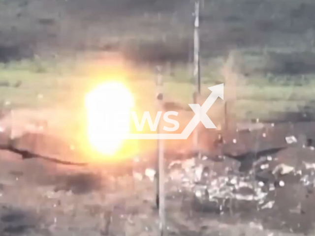 Description: Picture shows an explosion in a trench near Bakhmut, Donetsk region, Ukraine in undated footage. The footage was released by the Security Service of Ukraine on Tuesday, Jan. 17, 2023. Notes: Picture is screen from a video.(@ssu.gov.ua/Newsflash)