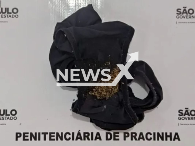 Picture shows the marijuana in the underwear, undated. A woman tried to enter a prison with marijuana in her panties, in  Pracinha, Brazil, on Sunday, Jan. 15, 2022. – Note: Private photo.  (Secretaria da Administracao Penitenciaria/Newsflash)