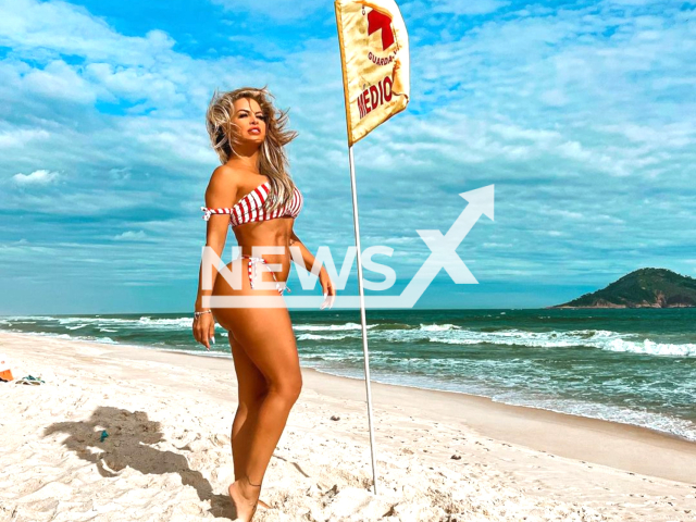 Dayse Brucieri  poses in undated photo. In an interview she  said she has  suffered prejudice and malicious attacks due to the size of her 110  centimetre circumference bum.  Note: Private photo.  (@daysebrucieri/Newsflash)