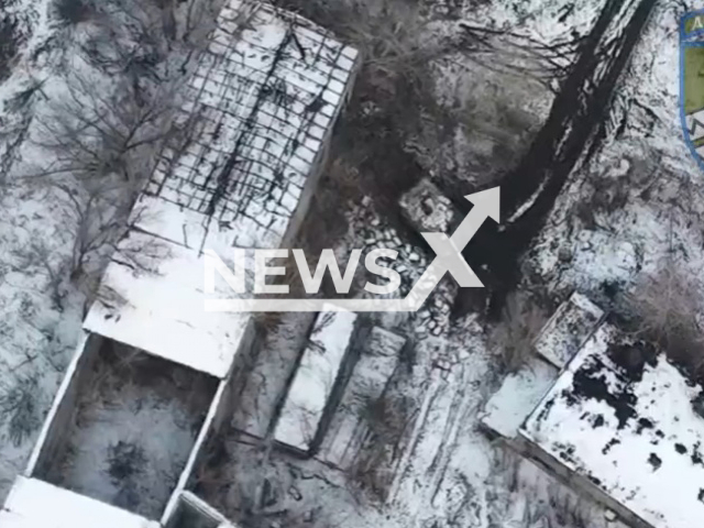 Fighters from the 59th separate motorized infantry brigade destroy Russian ammunition depot in Ukraine in undated footage. The footage released by the Ground forces of the Armed Forces of Ukraine on Sunday, Jan. 22, 2023. Note: Picture is a screenshot from a video (@landforcesofukraine/Newsflash)