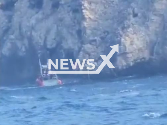 Coast Guard rescues migrants on Monito Island, Puerto Rico, on Thursday, Jan. 19, 2023. The survivors consist of 45 men and nine women, who were transported to Mayaguez, Puerto Rico. Note: Picture is screenshot from a video. (U.S. Coast Guard/Newsflash)