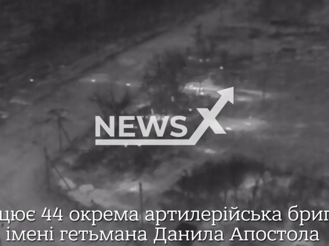 Picture shows Russian stronghold in Ukraine in undated footage. The footage was released by the 44th separate artillery brigade on Saturday, Jan. 21, 2023. Note: Picture is a screenshot from a video (@44art.br/Newsflash)