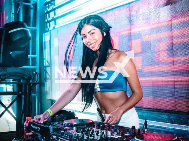 DJ Valentina Trespalacios, 23, poses in undated photo.  Her lifeless body was found in a suitcase in the in Bogota, Colombia, on Sunday, Jan. 22, 2023, cause of death is mechanical asphyxia and her boyfriend, John Poulos, fled the country.
Note: Private photo.  (Valentina Trespalacios/Newsflash)